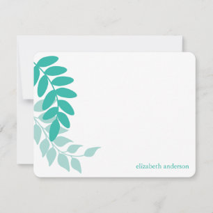 Carte Feuilles du jardin vert