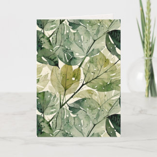 Carte Feuilles Larges et Fines en Couches