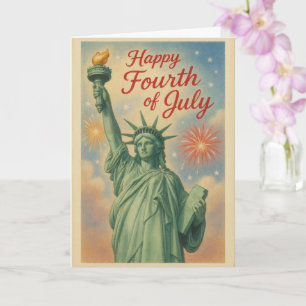 Carte Feux d'artifice de la statue de la Liberté