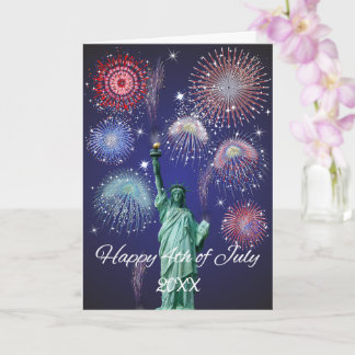 Carte Feux d'artifice du Jour de l'Indépendance