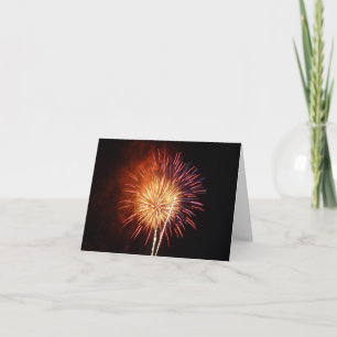 Carte Feux d'artifice Rouges, Blancs et Bleus I Patrioti