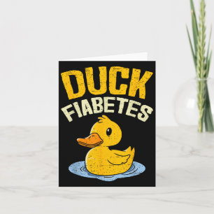 Carte Fiabetes de canard Drôle de diabète de canard Sens