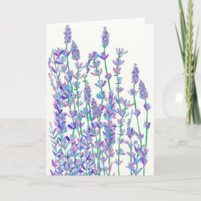 Carte Fiche de champ Lavender (Devant)