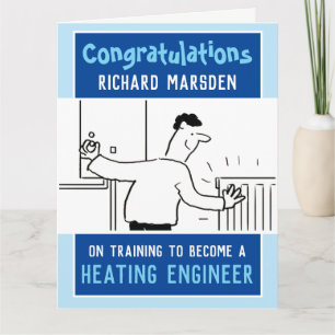 Carte Fiche de formation de plombier et d'ingénieur de c