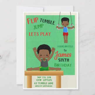 Carte Fiche d'invitation pour l'anniversaire de l'invers
