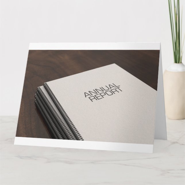 Carte Fichier de livret du rapport annuel consolidé (Devant)