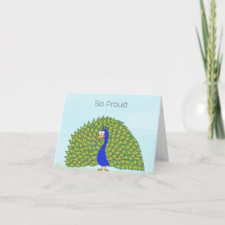 Carte Fier comme un paon