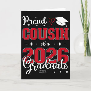 Carte Fier Cousin D'un Diplômé De La Promotion 2026 Pour