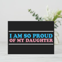 Fier de ma fille transgenre Maman Papa Parent