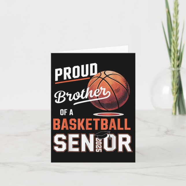 Carte Fier Frère D'Un Basket-Ball Diplômé De 2025 (Devant)
