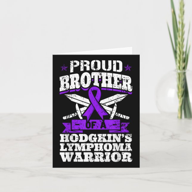Carte Fier Frère D'Un Guerrier Du Lymphome De Hodgkins H (Devant)