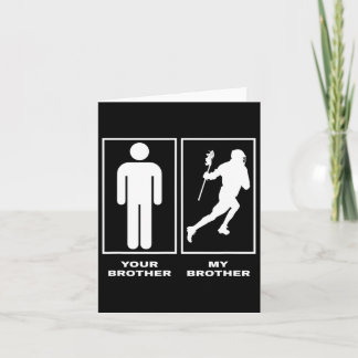 Carte Fier Lacrosse Soeur Votre Frère Mon Frère Silh