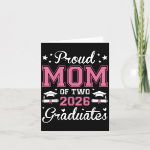 Carte Fier Maman De Deux Diplômés De 2026 Diplômés De Tr