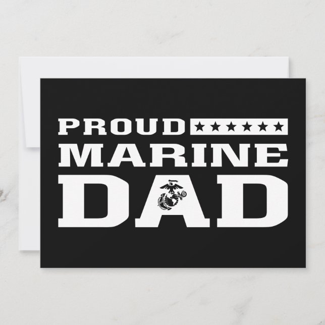 Carte Fier Marine Papa - Blanc (Devant)