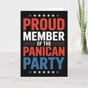 Carte Fier Membre du Parti Panican Anti Trump