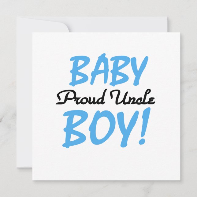Carte Fier Oncle Baby Boy Cadeaux (Devant)