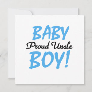 Carte Fier Oncle Baby Boy Cadeaux
