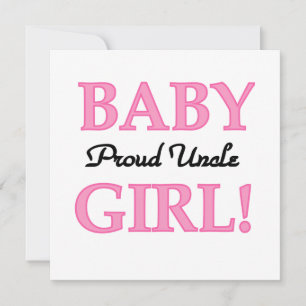 Carte Fier Oncle Baby Girl Dons