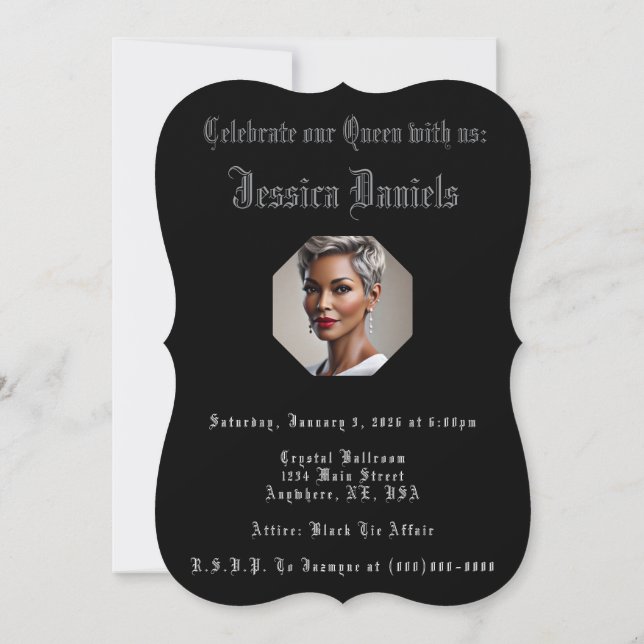 Carte Fierce & Fabulous à 60 (Dos)