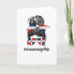 Carte Fière fille dominicaine République dominicaine Rac