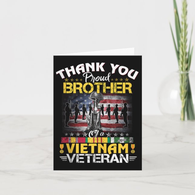 Carte Fière Frère D'Un Vétérinaire Du Vietnam - Vie Merc (Devant)