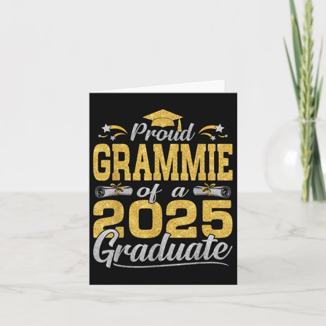 Carte Fière Grammie D'Un Diplôme De 2025 A 2025 (Devant)