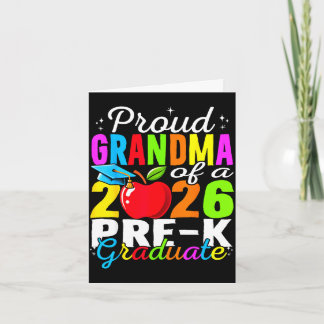 Carte Fière grand-mère de la promotion 2026 de maternell