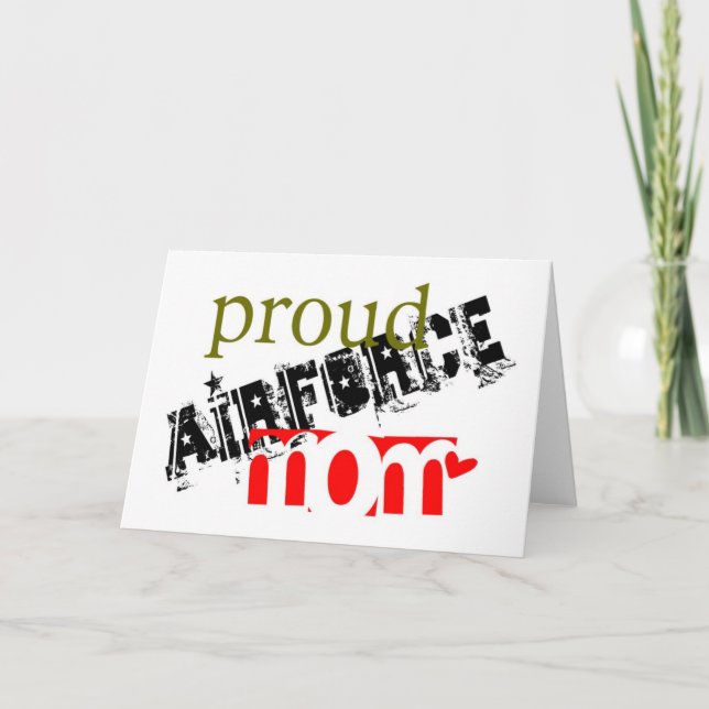 Carte fière maman de l'aviation (Devant)