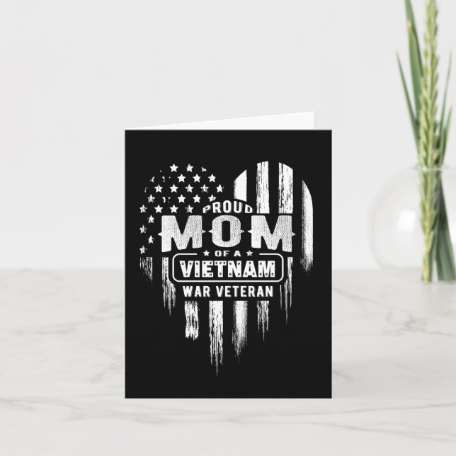 Carte Fière maman vétéran de guerre du Vietnam Fête des  (Devant)