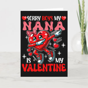 Carte Fière que ma nana soit mon cœur de dabbing de la S