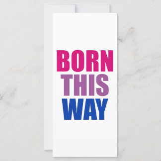 Carte Fièrement Bisexuel Bisexuel Fierté LGBTQ Né Comme