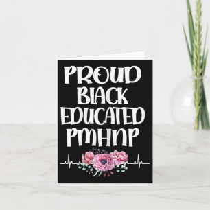 Carte Fiers Noir Pmhnp éduqué Psychiatrique Pract