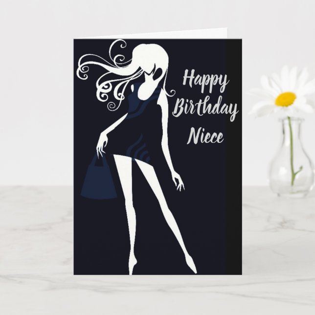 CARTE FIERTÉ/AMOUR ANNIVERSAIRE DE LA "NIECE" (Petite plante)