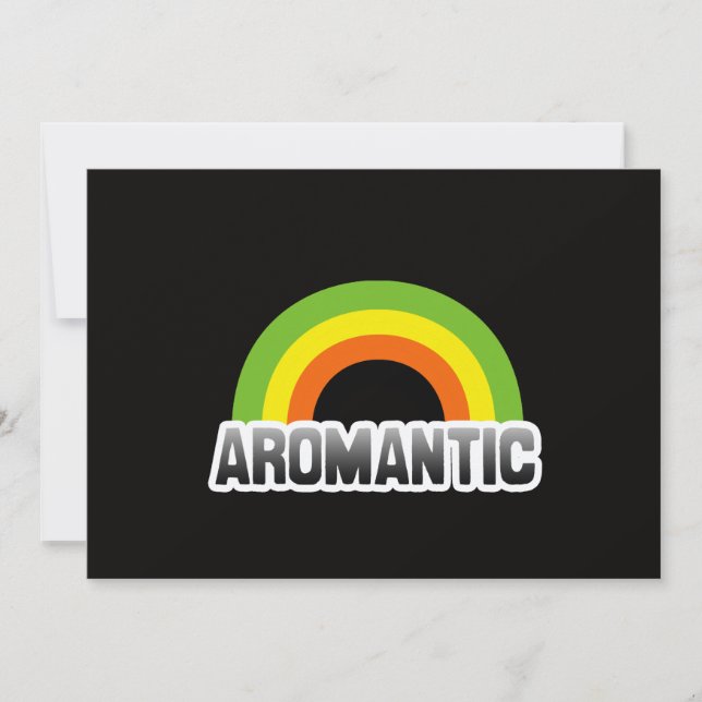 Carte Fierté aromantique (Devant)