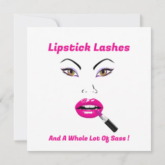 Carte Fierté, bâton de lèvres, coups de fouet, et tout u