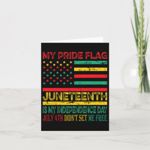 Carte Fierté Drapeau Junetdix Est Mon Jour D'Indépendanc