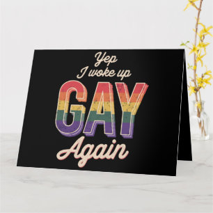 Carte Fierté gay arc-en-ciel queer gay CSD fête LGBT au