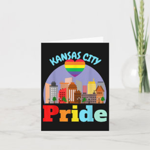 Carte Fierté gay de Kansas City Lgbtqia Missouri Kc Mo L
