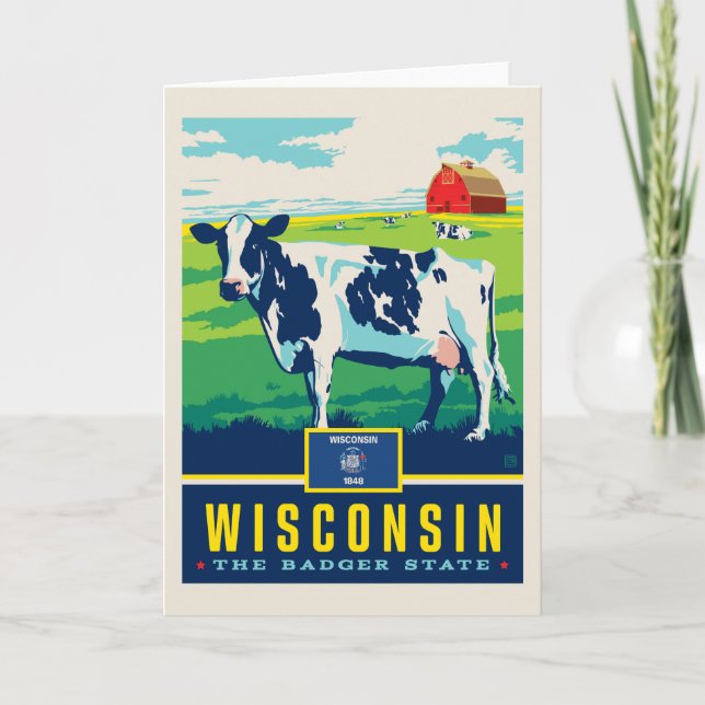 Carte Fierté | le Wisconsin d'état (Devant)