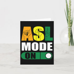 Carte Fierté Mode Asl Sur Fier Langue Signale À La Main