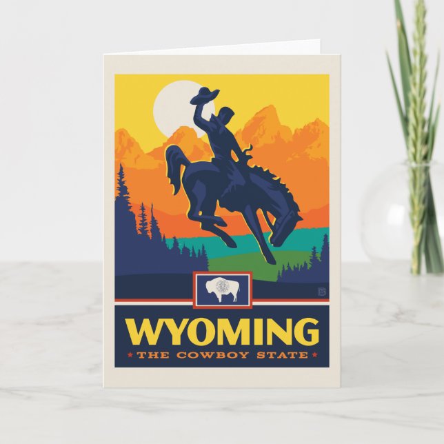 Carte Fierté | Wyoming d'état (Devant)