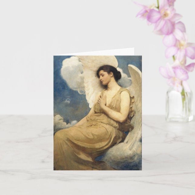 Carte Figure ailée par Abbott Handerson Thayer Angel Art (Orchidée)