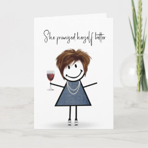 Carte Figure Anniversaire fille