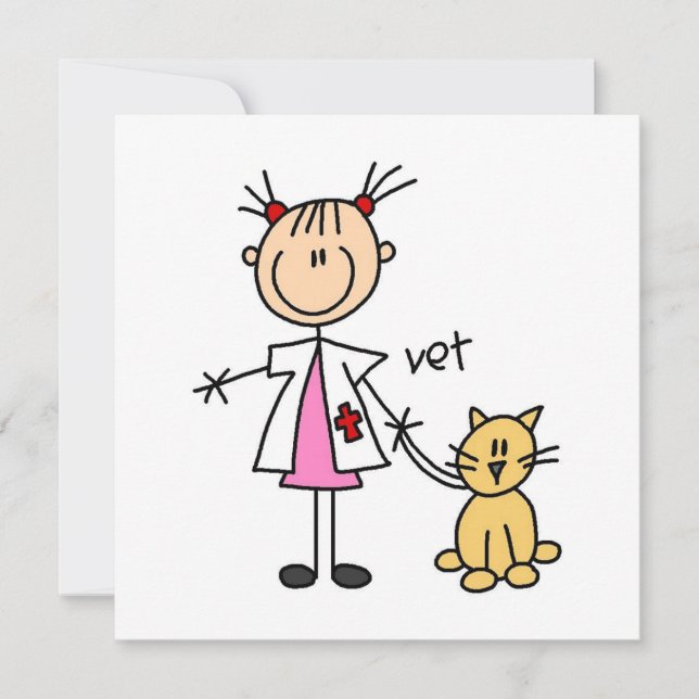 Carte Figure de bâton vétérinaire (Devant)