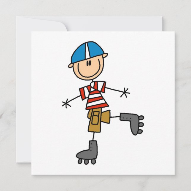 Carte Figure du bâton de patinage à rouleaux (Devant)