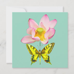Carte figure papillon machaon