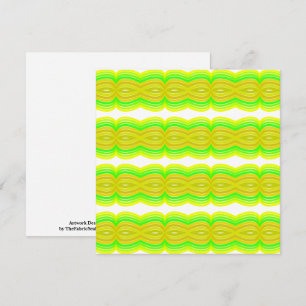 Carte Figure Vert Et Jaune Huit  Art Motif