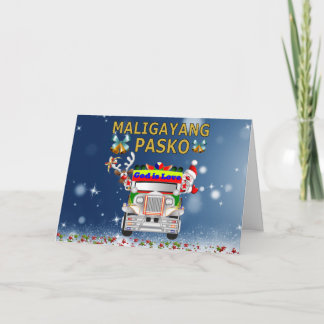 Carte Filipino Joyeux Noël - Maligayang Pasko