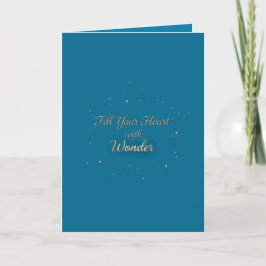Carte Fill Your Heart with Wonder Christmas Greeting 