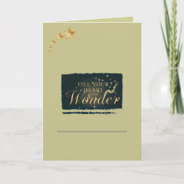 Carte Fill Your Heart With Wonder – Elegant Christmas